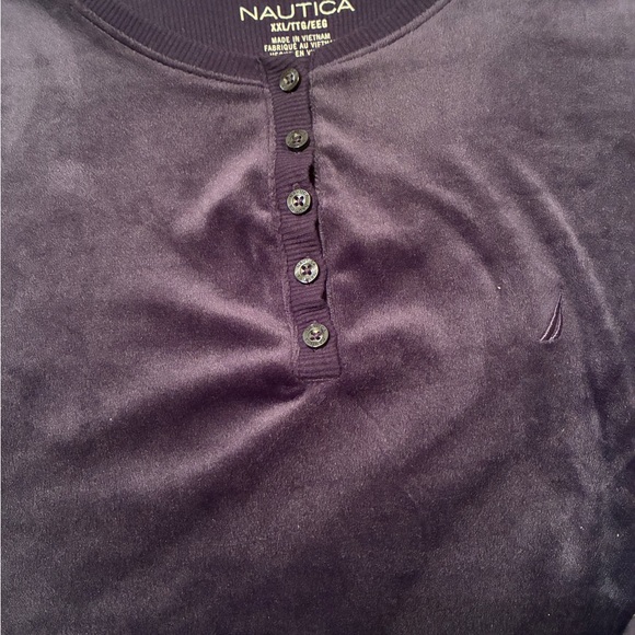 Nautica Women's Deep Purple/Plum Pullover Top XXL/TTG/EEG - Picture 5 of 9